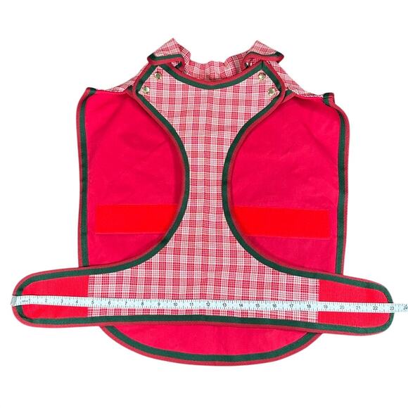 Gucci Tartan Plaid Dog Jacket Red Green White NWT Size L - Picture 8 of 9